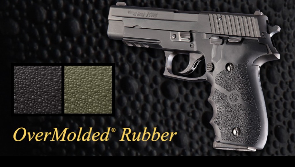 Hogue's rubber grips are a popular choice among P226 owners looking for something to hold on to