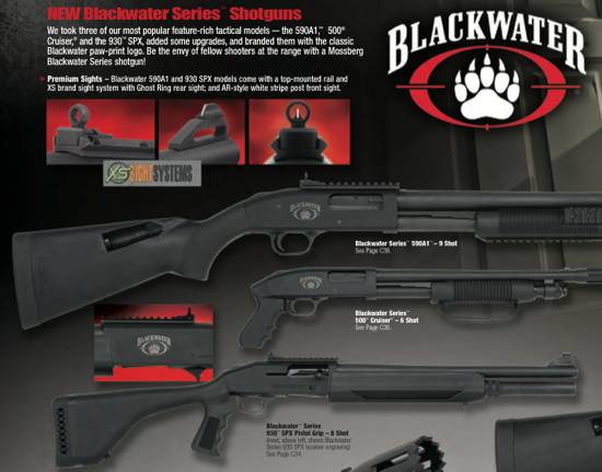 Mossberg Blackwater Series shotguns