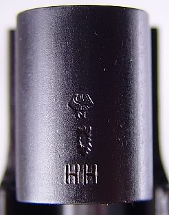 Proof marks and date code on a 1977 SIG P220