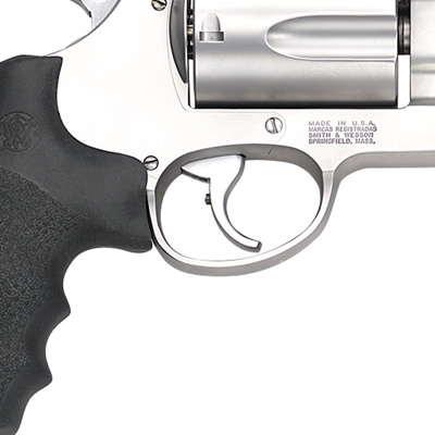 Trigger-mounted trigger stop on a S&W 500