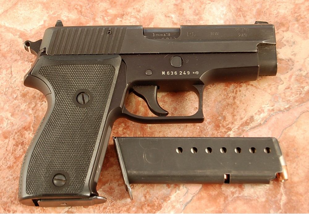 SIG P6 with hammer spur notch