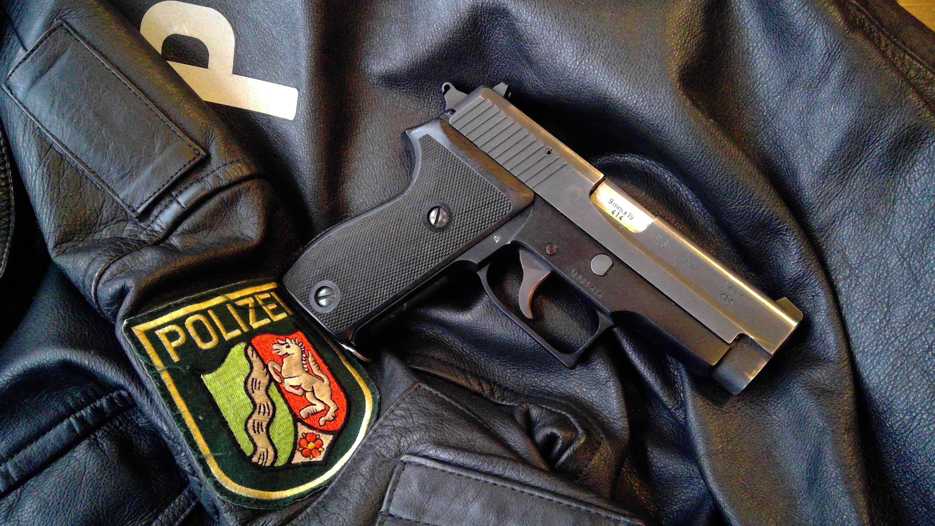SIG Sauer P6 with German Polizei jacket